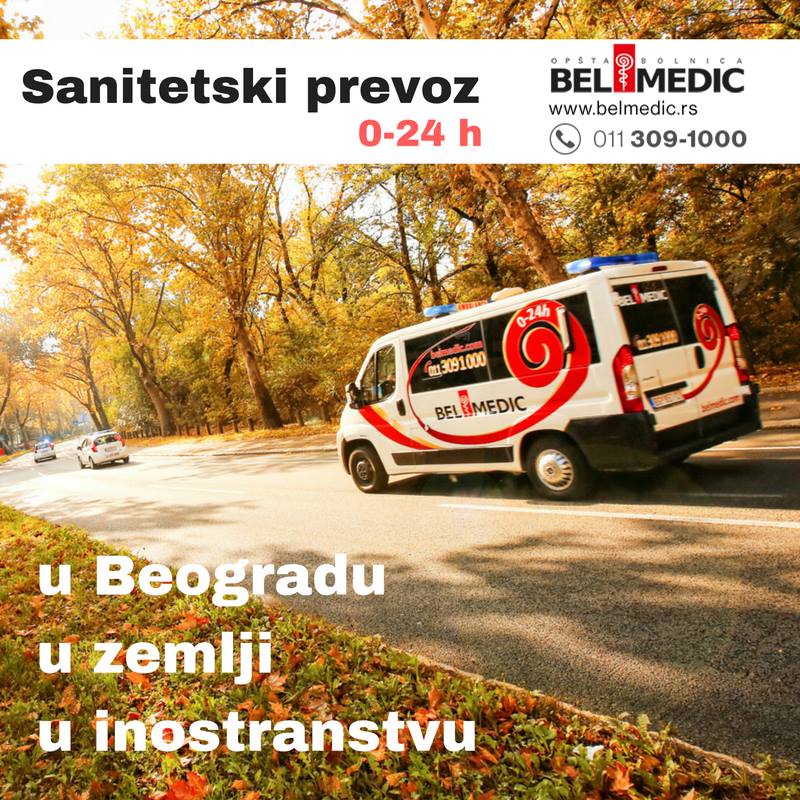 Bel medic opšta bolnica, bolnice i poliklinike Beograd, sanitetski prevoz pacijenata